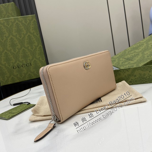 Gucci專櫃古馳最新款Marmont系列錢夾男女款拉鏈長夾錢包 jh2482型號：790057
